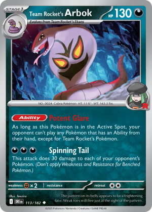 Team Rocket's Arbok